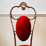 Pair of Brass Accent Chairs – Mid-Century Glam Hollywood Regency Seating - Image 6