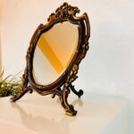 Louis XVI Ribbon Vanity Mirror – Beveled Glass, French Baroque Table Decor - Image 2