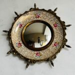 Sunburst Convex Mirror – Hollywood Regency Round Wall Accent, England-Made, Ornate Gilt Frame - Image 4