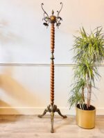 Mid-Century Wooden Coat Rack – Solid Wood Hall Tree, Entryway Stand - Image 2