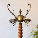 Mid-Century Wooden Coat Rack – Solid Wood Hall Tree, Entryway Stand