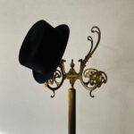 Antique Silk Top Hat – Black Ladies Formalwear, Edwardian Millinery - Image 9