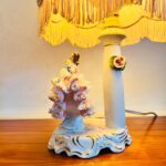 Porcelain Lace Table Lamp – German Vintage Lighting with Rococo Flair - Image 4