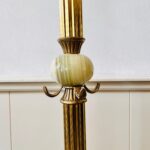 Italian Brass Standing Coat Rack – Hollywood Regency Hall Tree with 4 Hooks - Image 2