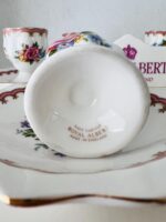 Royal Albert Lady Carlyle Egg Cup and Plates Set - Made in England - Image 8