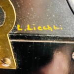 Eluxa Mantel Clock with Pendulum: Signed L. Liechti, Brass Bracket Style - Image 9