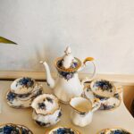 Royal Albert Moonlight Rose Tea Cups & Saucers - Avon Shape, Set of 6 - Image 5