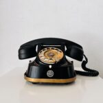 Vintage Retro Telephone, Black Telephone, Dutch Retro PTT, Rotary Telephone , Desk Telephone, Black Bakelite - Image 7