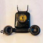 Vintage Black Rotary Wall Telephone - Dutch PTT '40s - Image 5