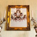Baroque Style Beveled Wall Mirror – Ornate Wood Frame, Vintage French Accent - Image 3