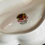 Royal Albert Leaf Dish – Old Country Roses, Bone China Plate, 1960s Floral Porcelain - Image 9