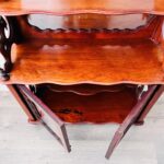 Antique Dutch Wall Cabinet with Mirror | Vintage Hanging Display Case | Rococo - Image 3