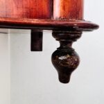 Antique Dutch Wall Cabinet with Mirror | Vintage Hanging Display Case | Rococo - Image 7