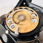 Vintage Retro Telephone, Black Telephone, Dutch Retro PTT, Rotary Telephone , Desk Telephone, Black Bakelite - Image 6