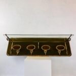 Brass Wall Coat Rack – Mid Century Hollywood Regency, Hook Entryway Hanger - Image 10