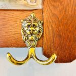 Old Dutch wall hanger, coat rack with ceramic tiles - Image 8