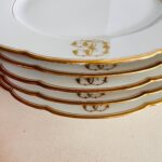 Limoges Porcelain Pastry Set – Antique French Set with Gilded Accents - Image 6