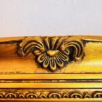 Vintage Rococo Gold Wall Mirror: Ornate Beveled French Style - Image 9