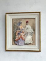 Victorian Shadow Box – 3D Décor with La Mode Illustree Print and Fabric Detail - Image 3