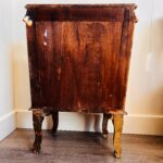 Venetian Wood Display Cabinet with Key – Italian Vintage Curio Case - Image 9